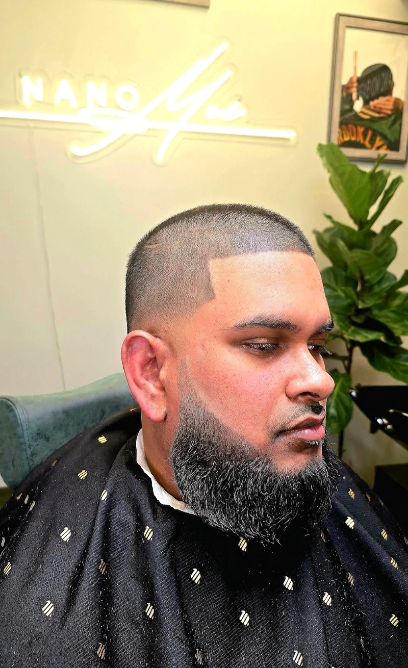 Beard shaping and lineup in East Meadow