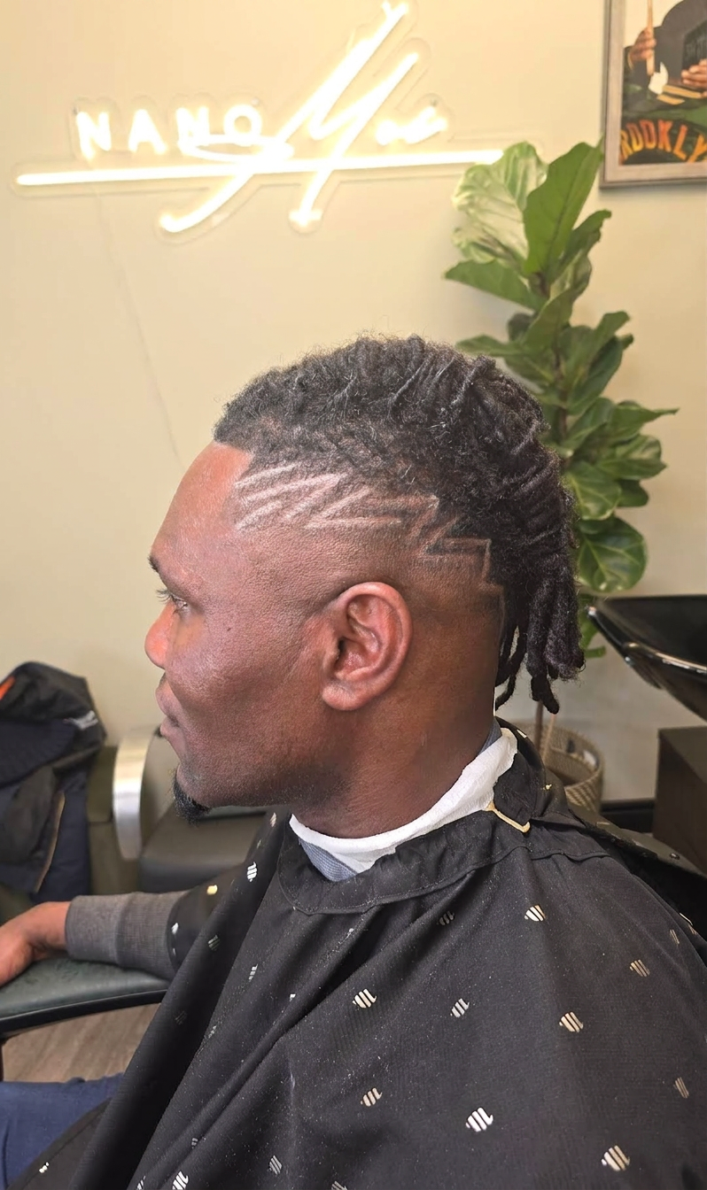 Detailed beard trim and shaping